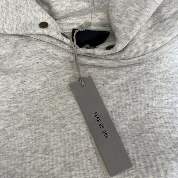 Fear Of God Light Grey Repeat Pullover Hoodie - Picture 2 of 5